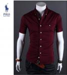 ralph lauren nouveau chemises business casual homme coton discount rouge